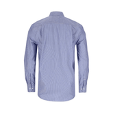 Polo Long Sleeve Pkt Stripe Blue
